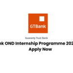 GTBank OND Internship Programme 2026 Opens | Apply Now