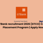 GTBank recruitment 2026 (GTCO) Career Placement Program | Apply Now