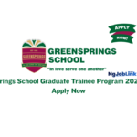 Greensprings School Graduate Trainee Program 2026/2027| Apply Now