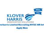 Kloverharris Limited Recruiting NYSC HR Intern | Apply Now