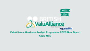 ValuAlliance Graduate Analyst Programme 2026 Now Open Apply Now