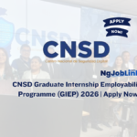 CNSD Graduate Internship Employability Programme (GIEP) 2026 | Apply Now