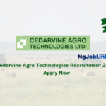 Cedarvine Agro Technologies Recruitment 2026 | Apply Now