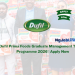 Dufil Prima Foods Graduate Management Trainee Programme 2026 | Apply Now