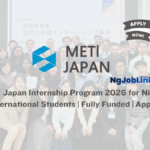 METI Japan Internship Program 2026 for Nigerians & International Students | Fully Funded | Apply Now