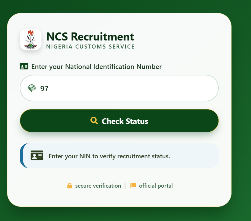 Nigeria Customs Shortlist 2026/2027 PDF Download – How to Check NCS Shortlisted Candidates 3 image