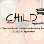 Child Creative Studio Internship Academy Bootcamp 2026/27 | Apply Now