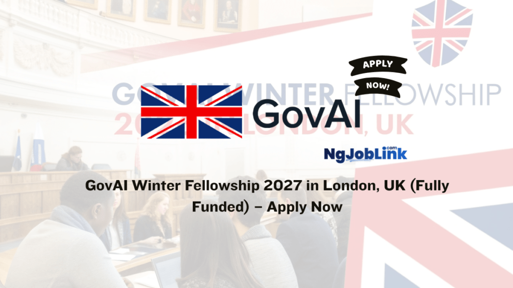 GovAI Winter Fellowship 2027 in London, UK (Fully Funded) – Apply Now 6 GovAI Winter Fellowship 2027 in London, UK (Fully Funded) – Apply Now