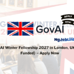 GovAI Winter Fellowship 2027 in London UK Fully Funded – Apply Now