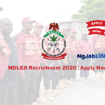 NDLEA Recruitment 2026 | Apply Now