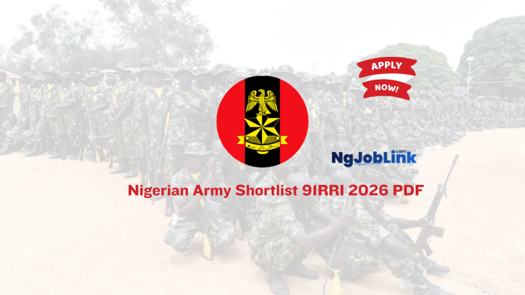 Nigerian Army Shortlist 91RRI 2026 PDF | Complete PDF Download 3 Nigerian Army Shortlist 91RRI 2026 PDF | Complete PDF Download