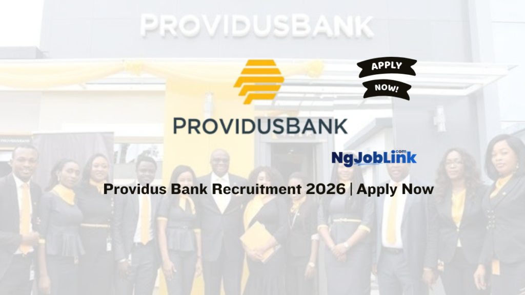 Providus Bank Recruitment 2026 | Apply Now