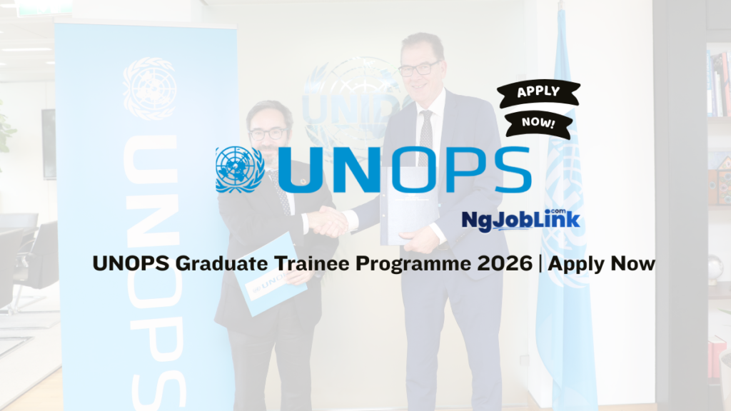 UNOPS Graduate Trainee Programme 2026 | Apply Now