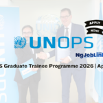 UNOPS Graduate Trainee Programme 2026 | Apply Now