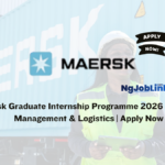 Maersk Graduate Internship Programme 2026 – Vendor Management Logistics Apply Now